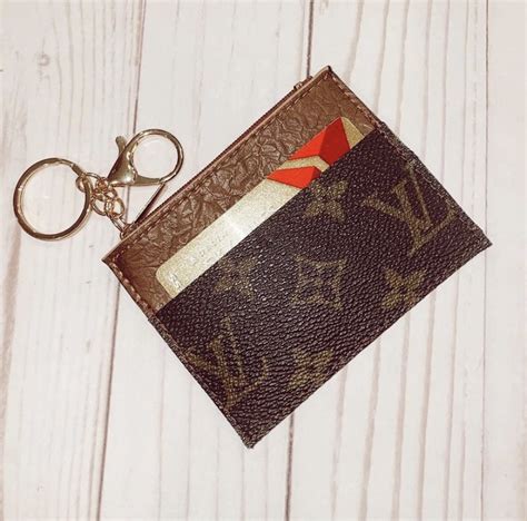 louis vuitton card holder keychain replica|louis vuitton vintage key holder.